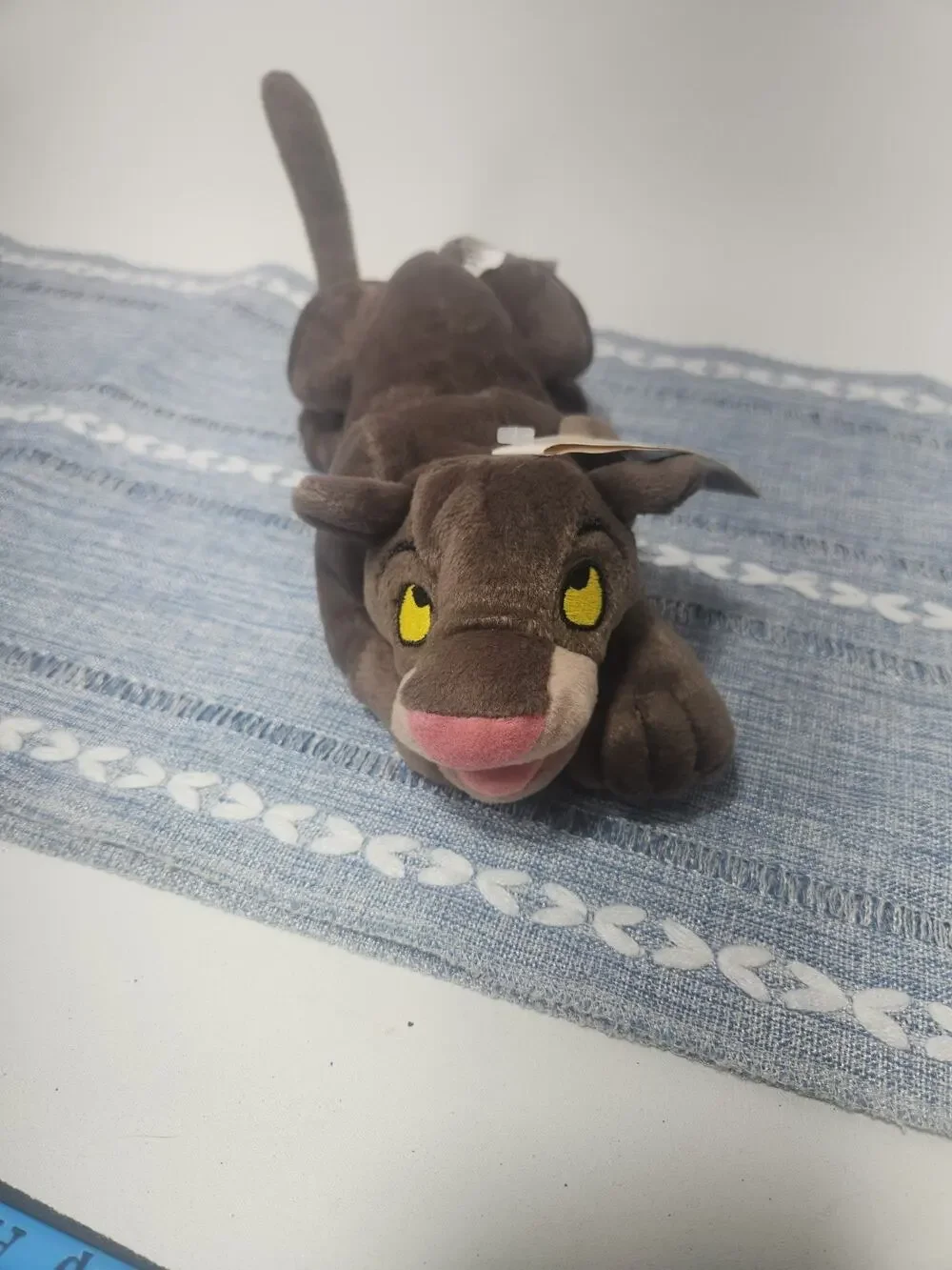 Vintage Walt Disney World Bagheera Plush The Jungle Book Disney Parks 12